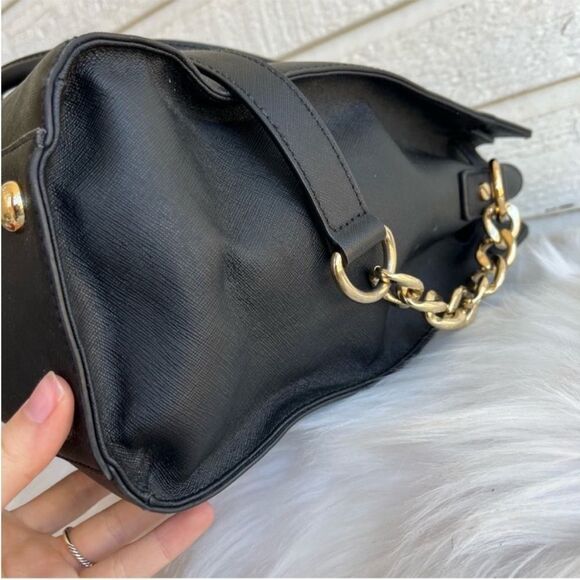 MICHAEL KORS Black XL Hamilton Laptop Shoulder Bag Jet Set Raven Mercer Voyager - Picture 3 of 12